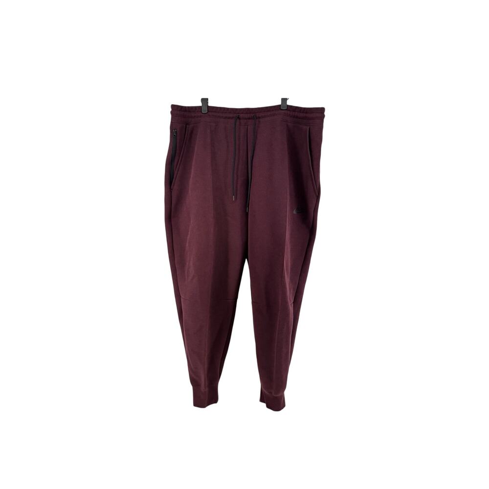 Nike Women's Sportswear Tech Fleece Mid-Rise Joggers Burgundy Crush Size XXL
